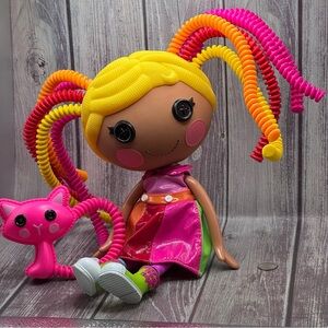 Lalaloopsy April Sunsplash Silly Hair Doll With Complete outfit and Pet Cat